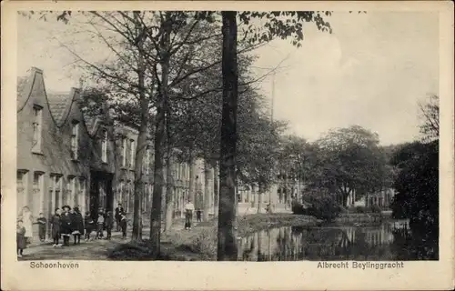 Ak Schoonhoven Südholland Niederlande, Albrecht Beylinggracht