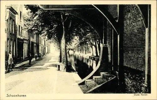 Ak Schoonhoven Südholland Niederlande, Oude Haven