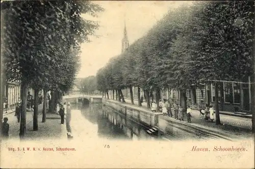 Ak Schoonhoven Südholland Niederlande, Haven