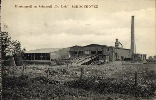 Ak Schoonhoven Südholland Niederlande, Houtzagerij en Schaverij De Lek