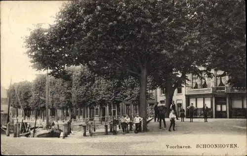 Ak Schoonhoven Südholland Niederlande, Voorhaven
