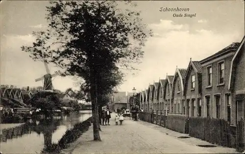 Ak Schoonhoven Südholland Niederlande, Oude Singel