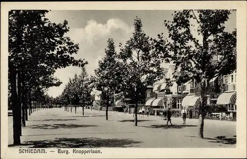 Ak Schiedam Südholland Niederlande Stadhouderlaan, Burg. Knapperlaan