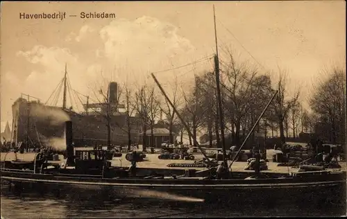 Ak Schiedam Südholland Niederlande Stadhouderlaan, Havenbedrijf