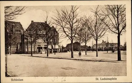 Ak Schiedam Südholland Niederlande, St. Luduinaplein