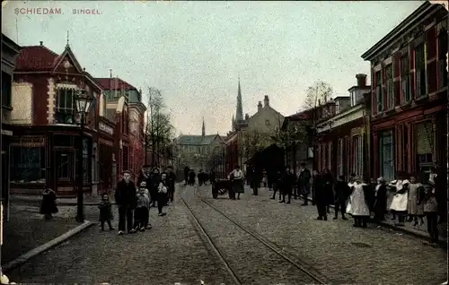 Ak Schiedam Südholland Niederlande, Singel