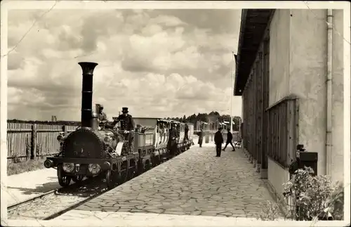 Ak Nürnberg in Mittelfranken, Reichsbahnausstellung 1935, 100 Jahre Deutsche Eisenbahnen