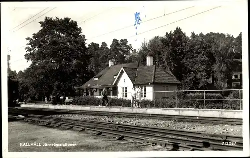 Ak Kallhäll Schweden, Järnvägsstationen