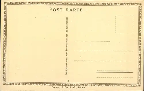 Ak Kanton Tessin, Ferrovia del Gottardo, Gotthardbahn, Prato Kehrtunnel