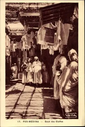 Ak Fès Fez Marokko, Souk des Etoffes