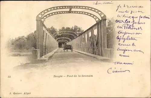 Ak Bougie Algerien, Pont de la Soumam, Karren