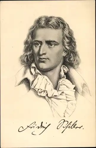 Ak Schriftsteller Friedrich von Schiller, Portrait