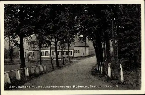 Ak Rübenau Marienberg im Erzgebirge Sachsen, Schullandheim und Jugendherberge