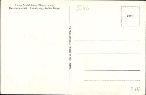 Ak Rübenau Marienberg im Erzgebirge Sachsen, Schullandheim und Jugendherberge