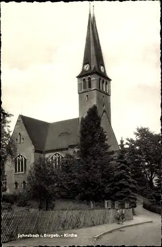 Ak Jahnsbach Thum im Erzgebirge, Kirche