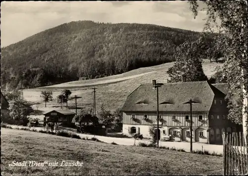 Ak Waltersdorf Großschönau Oberlausitz, Gasthaus Stadt Wien, Lausche