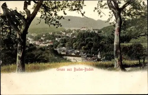 Ak Baden Baden am Schwarzwald, Panorama