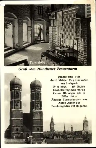 Ak München, Frauenturm, Turmstube