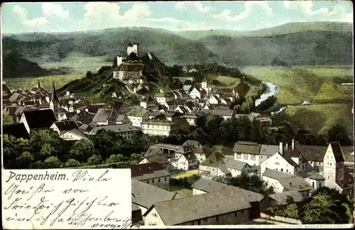 Ak Pappenheim im Altmühltal Mittelfranken, Ortsansicht