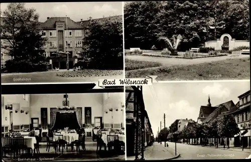 Ak Bad Wilsnack in der Prignitz, Goethehaus, Kurpark, Ernst-Thälmann-Straße