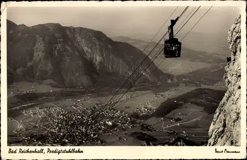 Ak Bad Reichenhall in Oberbayern, Predigtstuhlbahn