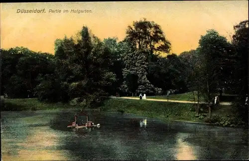 Ak Düsseldorf am Rhein, Partie am Hofgarten