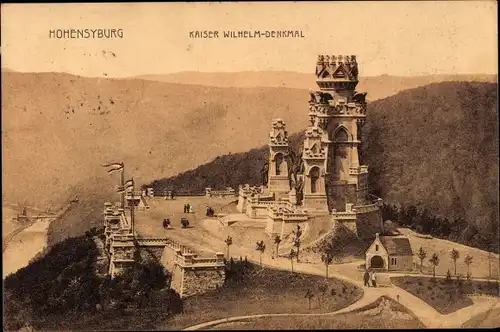 Ak Syburg Dortmund Nordrhein Westfalen, Hohensyburg, Kaiser-Wilhelm-Denkmal