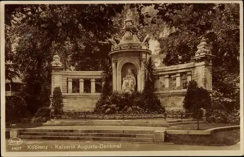 Ak Koblenz am Rhein, Kaiserin Augusta-Denkmal