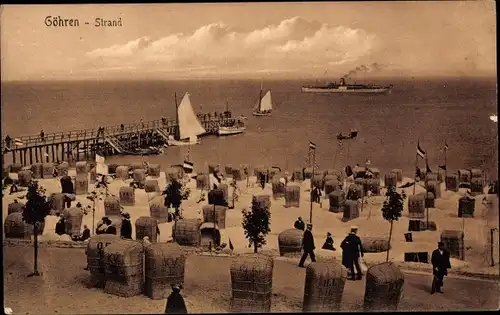 Ak Ostseebad Göhren auf Rügen, Strand