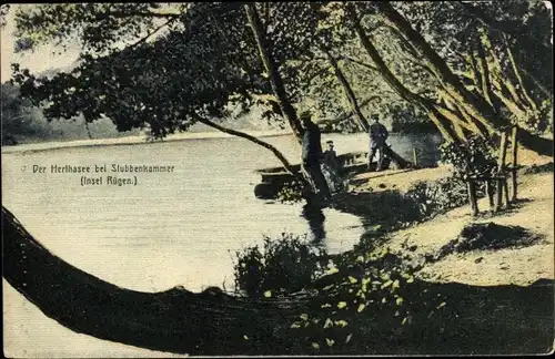 Ak Stubbenkammer Sassnitz auf Rügen, Herthasee
