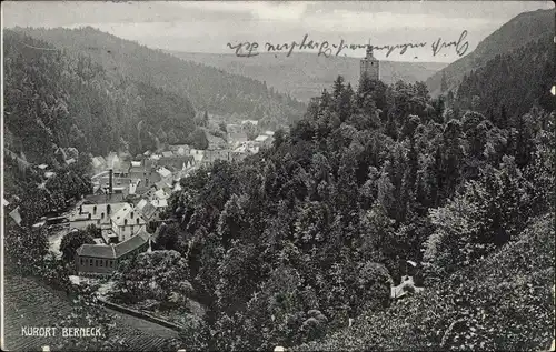 Ak Bad Berneck im Fichtelgebirge Bayern, Panorama