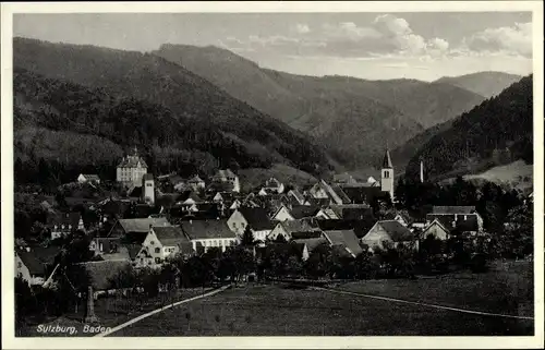 Ak Sulzburg im Markgräflerland Baden Schwarzwald, Panorama