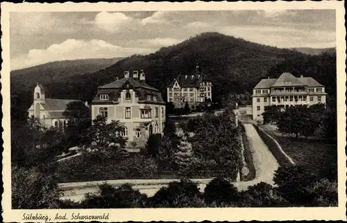 Ak Sulzburg in Baden Schwarzwald, Teilansicht, Villen