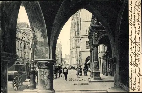 Ak Münster in Westfalen, Prinzipalmarkt