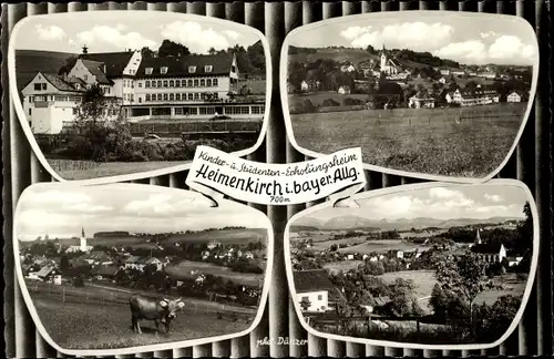 Ak Heimenkirch im Allgäu, Kinder- und Studenten-Erholungsheim, Panorama