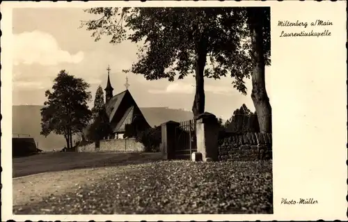 Ak Miltenberg am Main Unterfranken, Laurentiuskapelle