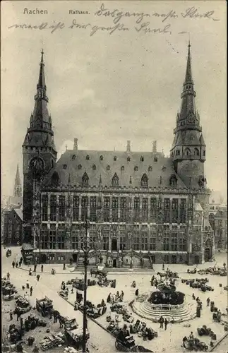 Ak Aachen in Nordrhein Westfalen, Rathaus