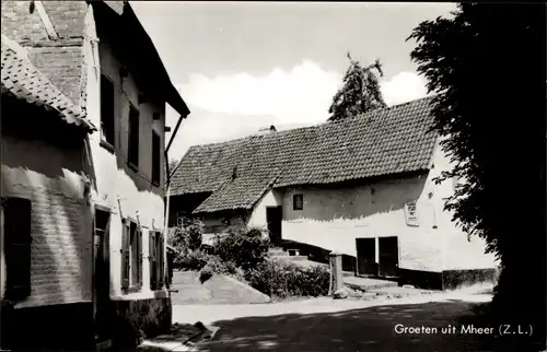 Ak Mheer Limburg Niederlande, Straßenpartie