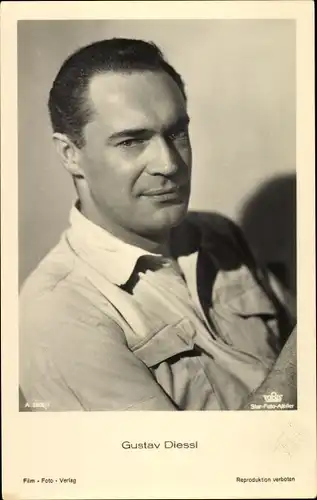 Ak Schauspieler Gustav Diessl, Portrait, Tobis