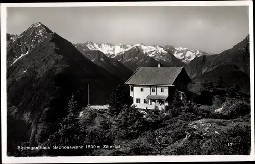 Ak Mayrhofen im Zillertal Tirol, Alpengasthaus Gschösswand