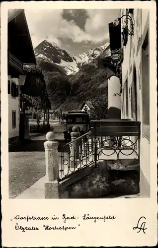 Ak Längenfeld Tirol Österreich, Dorfstraße
