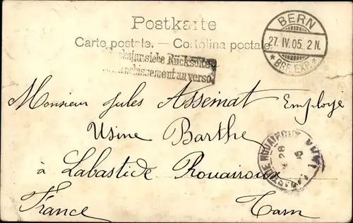 Ak Interlaken Kanton Bern Schweiz, Totale und Jungfrau