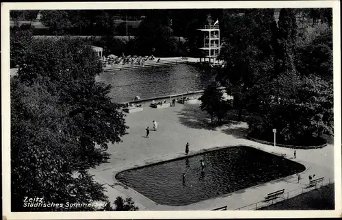 Ak Zeitz im Burgenlandkreis, Städtisches Sommerbad