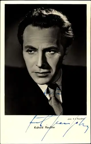 Ak Schauspieler Richard Häussler, Portrait, Autogramm
