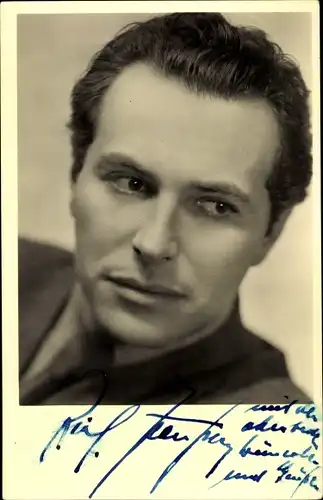 Foto Ak Schauspieler Richard Häussler, Portrait, Autogramm