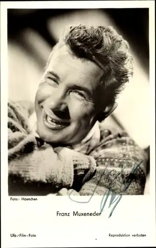 Ak Schauspieler Franz Muxeneder, Portrait, Autogramm