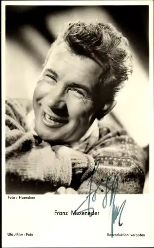 Ak Schauspieler Franz Muxeneder, Portrait, Autogramm