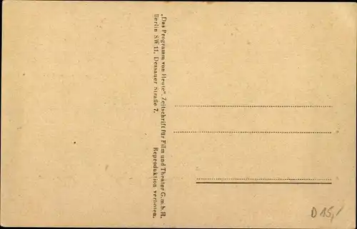 Ak Schauspieler Wolf Albach Retty in Das Programm von Heute, Portrait, Autogramm