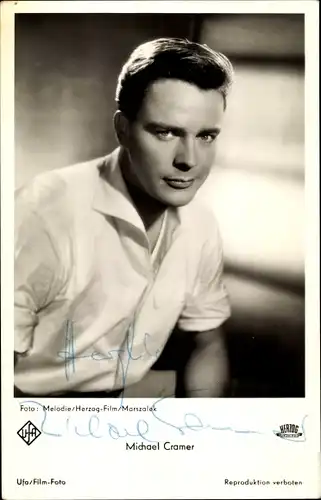 Ak Schauspieler Michael Cramer, Portrait, Autogramm