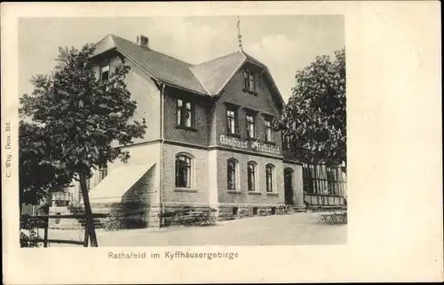 Ak Rathsfeld Kyffhäuserland in Thüringen, Gasthaus